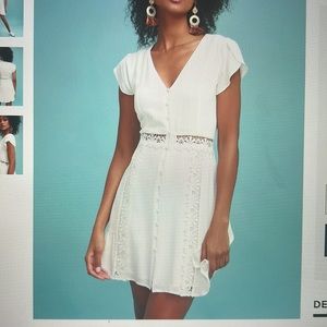 LuLu’s White Crochet Lace Dress